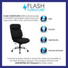 Flash Furniture Executive Chair,Black Seat,Fabric Back GO-1235-BK-FAB-GG
