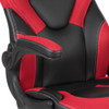 Flash Furniture Gaming Chair, Padded Flip-up, Red CH-00095-RED-GG