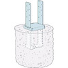 Simpson Strong-Tie ZMAX 6 In. x 6 In. 12 ga Standoff Column Base CBSTQ66Z-SDS2 146112