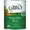 NutriSource 12.3 Oz. Turkey & Rice Recipe Wet Dog Food 92108