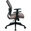 Desk Chair Desk Chair, Adjustable Arms, 19-3-4" to 23-3-4" Height, Fabric, Brown  13-V88N1WA