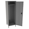 Tennsco Lckr,1x1Lckr,Md Gray,78"x24"x24",Assm STS-242472-1MG