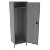 Wardrobe Locker, 24 in W, 24 in D, 78 in H, (1) Tier, (1) Wide, Medium Gray  STS-242472-1MG
