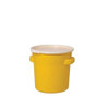 Eagle Mfg Open Head Transport Drum, Polyethylene, 14 gal, Unlined, Yellow 1610