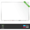 Dry Erase Board, Plastic, 48 5-8 in, 60 5-8 in, Aluminum Frame, White, Gloss  M2-45-4