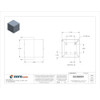 Captive Screws Electrical Enclosures, 6 in H, 6 in D, 6 in W, 1, Steel  SC060606NK