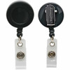 SICURIX 68844 Badge Holder - Plastic - Black - Compact - 1 Each