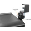 Kantek Clamp Mount for Keyboard - Black - Metal - 1 Each KT175 SPR-KTKKT175