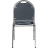 National Public Seating Stacking Chair, 9200 Series, Vinyl Blue 9204-SV