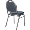 National Public Seating Stacking Chair, 9200 Series, Vinyl Blue 9204-SV