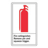 Label, 5 in Height, 3 1/2 in Width, Vinyl, Vertical Rectangle, English