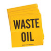 Brady DOT Handling Label, Waste Oil, Vinyl, 6" W, 6" H 121435