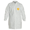 Disposable Lab Frock, S, Tyvek(R) 400, Snaps, Elastic Cuff, Serged Seam, 30 PK  TY216SWHSM003000