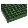 Fiberglass Molded Grating, 60 in Span, Grit-Top Surface, Corvex Resin, Green