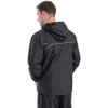 Berne Coastline Men's 2XL Black Lightweight Hooded Rain Jacket RJ25BKR520 751286
