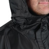 Berne Coastline Men's Large Black Lightweight Hooded Rain Jacket RJ25BKR440 728229