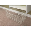Easy Track 12 In. White Wire Sliding Basket 1312 217246