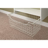 Easy Track 12 In. White Wire Sliding Basket 1312 217246