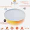 Halo 18 In. CCT & Lumen Selectable LED Round Disc Surface Mount Downlight SMX18RLSFSD2W 537388