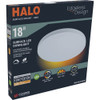 Halo 18 In. CCT & Lumen Selectable LED Round Disc Surface Mount Downlight SMX18RLSFSD2W 537388