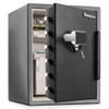 2.05 cu ft Fire Rated Security Safe, 124.8 lbs, 1 hr. Fire Rating, Black-Gray  SFW205UPC