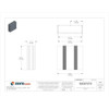 Screws Electrical Enclosures, 6.30 in H, 2.11 in D, 6.69 in W, 4, Aluminum  B4-160SI