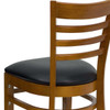 Hercules Restaurant Chair, Wood Back, 17-1-4 in W 20" L 33-3-4" H  XU-DGW0005LAD-CHY-BLKV-GG