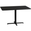 Rectangle Laminate Table Top, Laminate Top, Wood Grain  XU-BLKTB-3048-T2230-GG