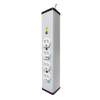 Outlet Strip, Switched, Medical Grade, 4 5-15R, 5-15P, 6 ft., White