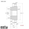 Threaded M39 X 4 Backplate - Adapter For 6" 3 Or 4 Jaw Lathe Chucks  3900-3339