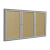 Ghent Enclosed Outdoor Bulletin Board 72x36", Vinyl PA33672VX-181