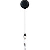 Advantus Snap Clip Retractable ID Reel - Black - Sturdy - 25 - Pack 75666 SPR-AVT75666