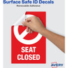 Avery&reg; Surface Safe Information Sign 83076 SPR-AVE83076