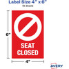Avery&reg; Surface Safe Information Sign 83076 SPR-AVE83076
