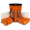 Quick Dam Compact Square Grab & Go Bucket Kits - Orange - 40 / Carton