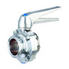Vne Butterfly Valve,4" Tube Size,Clamp 51C4.0MS/STH
