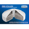 Us Weight 50 lb Umbrella Base, White FUB1W