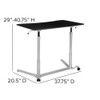 Computer Desk Black Sit-Stand Computer Desk, Black  NAN-IP-6-1-BK-GG