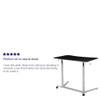 Computer Desk Black Sit-Stand Computer Desk, Black  NAN-IP-6-1-BK-GG