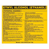 Brady Chemical Label, 3 3/4 in H, 4 1/2 in W, 93530,PK25 93530