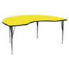 Kidney Activity Table, Laminate, Yellow