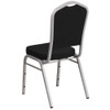 Hercules Banquet Chair, Black Back, 17-1-4 in W 20-1-4" L 38" H, Fabric Seat  FD-C01-S-11-GG