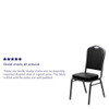 Flash Furniture Black Vinyl Banquet Chair,PK4 4-FD-C01-SILVERVEIN-BK-VY-GG
