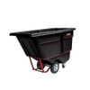 Rubbermaid Commercial Tilt Truck,Standard,1 cu. yd,1250 lb,Red FG131500RED