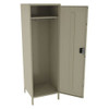 Wardrobe Locker, 24 in W, 24 in D, 78 in H, (1) Tier, (1) Wide, Sand  STS-242472-1SD