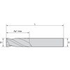 Widia End Mill,0.1563 in. Milling Dia.,I2S I2S0156T031R