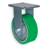Hamilton Plte Caster,Rgd,Poly,10 in.,3000 lb.,Grn R-SEC-13DB
