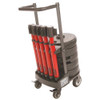 Banner Stakes Plus Barricade System,15 ft. L,Red,Metal PL4079