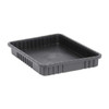 Polypropylene, Divider Box, Black, 22 1/2 in L, 3 in H