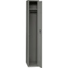 Tennsco Wardrobe Locker, 12 in W, 18 in D, 72 in H, (1) Tier, (1) Wide, Medium Gray STS-121872-AMG